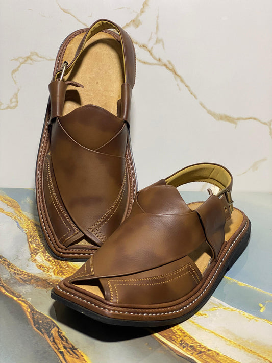 Peshawari chappal double soul (Brown)